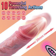 Telescopic dildo with movement and vibration - nachovidalshop