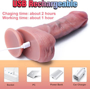 Telescopic dildo with movement and vibration - nachovidalshop